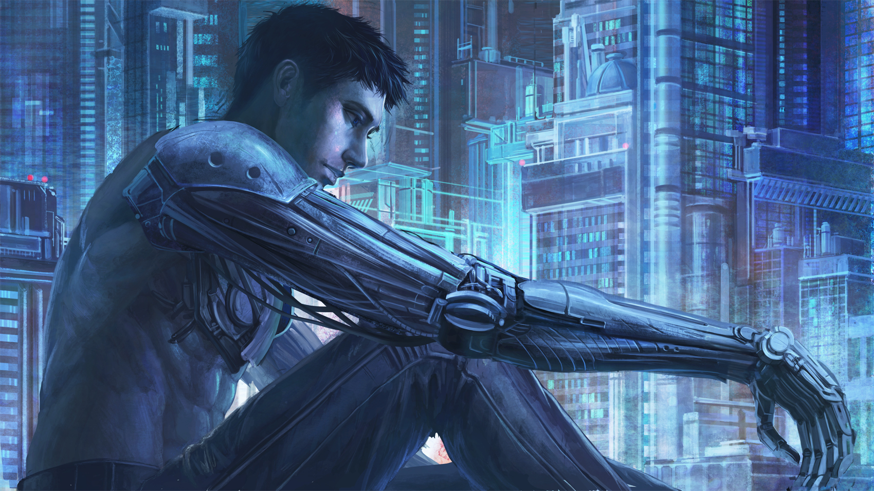 Cyberpunk character art фото 99