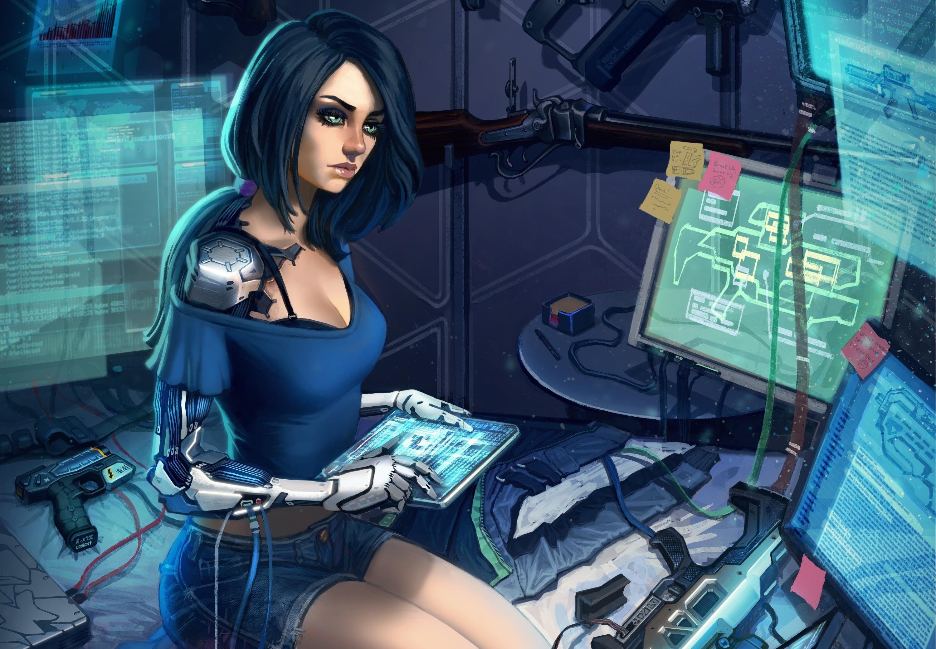 Cyberpunk avatar girl фото 56