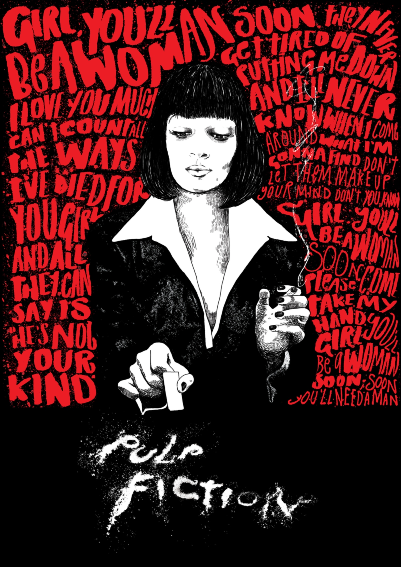 Постеры фильмов Тарантино Pulp Fiction