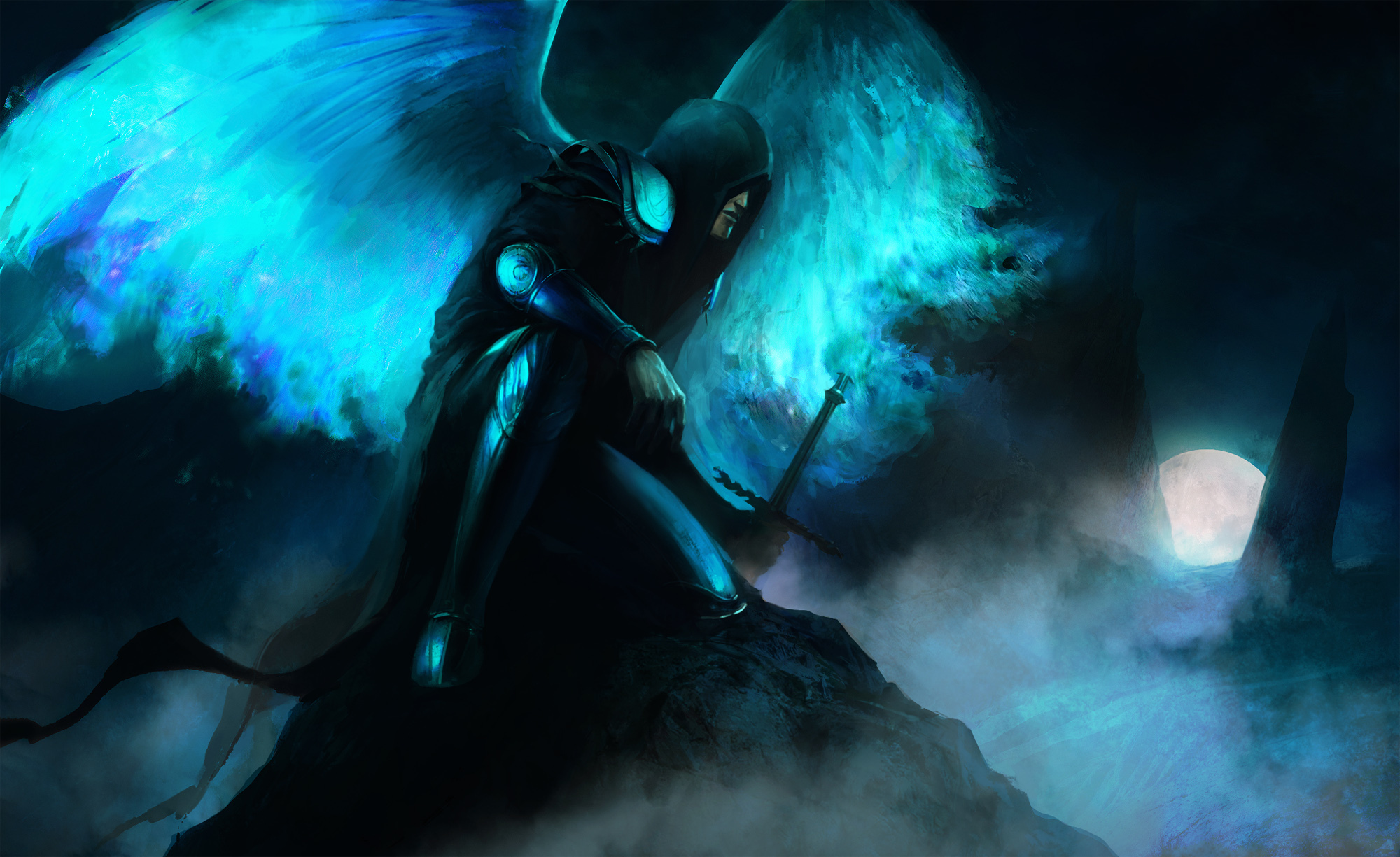 Синие Крылья демона