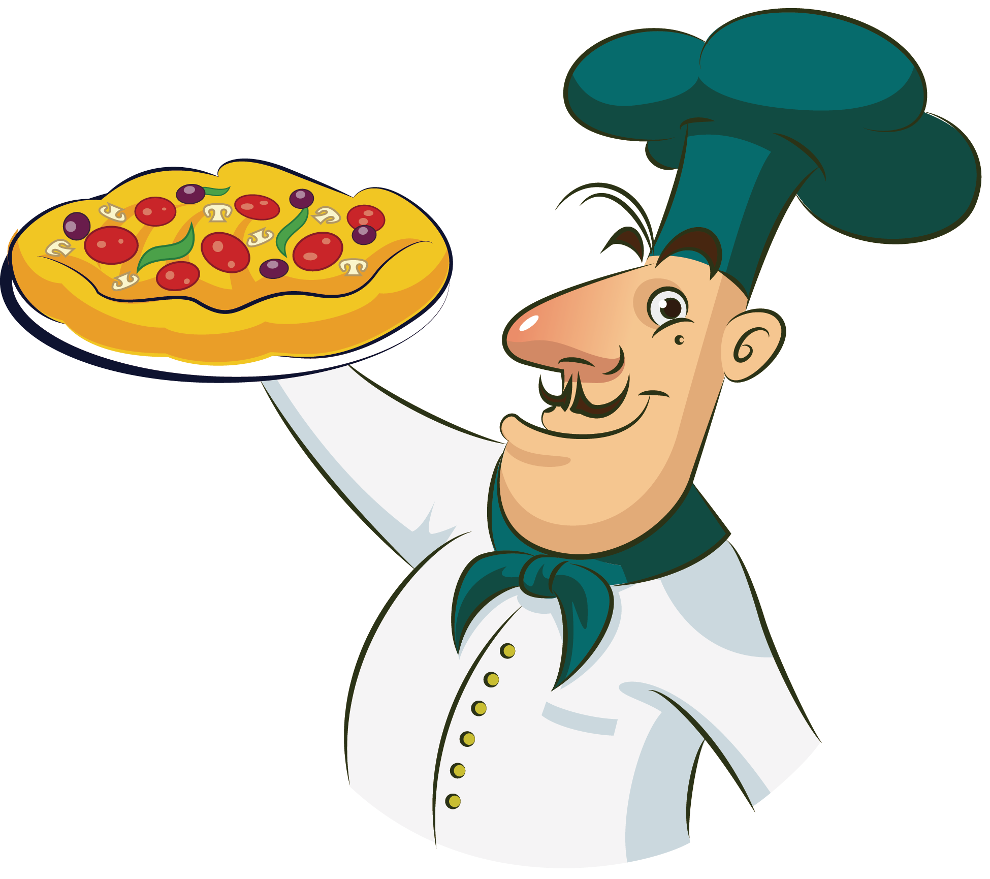 Человек делающий пиццу. Мультяшные повара. Повар с пиццей. Повар мультяшный. Мультяшные пиццы.