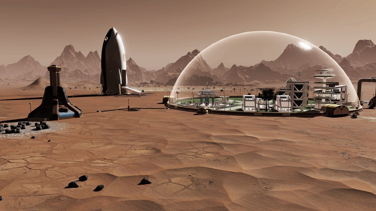 Будущая жизнь на земле. Дом на Марсе. Город на Марсе. Поселение на Марсе. Город будущего на Марсе.