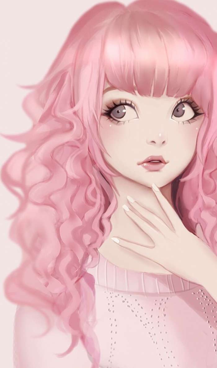 Девушка с розовыми волосами (43 фото)