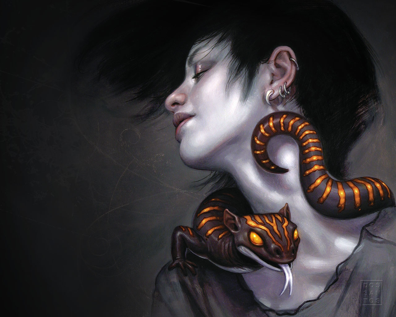 Девушка ящер. Шенлу змея демон. Змеелюды Шаэсса. Змея арт. Змея арт фэнтези.