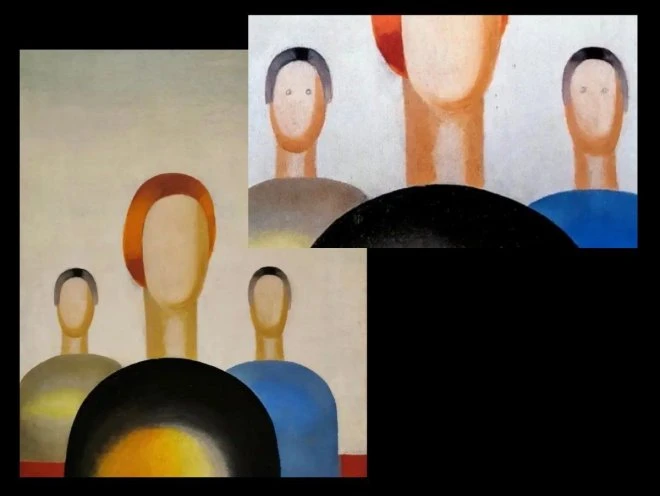 В «Ельцин центре» охранник нарисовал шариковой ручкой глаза на картине, стоимостью миллион долларов