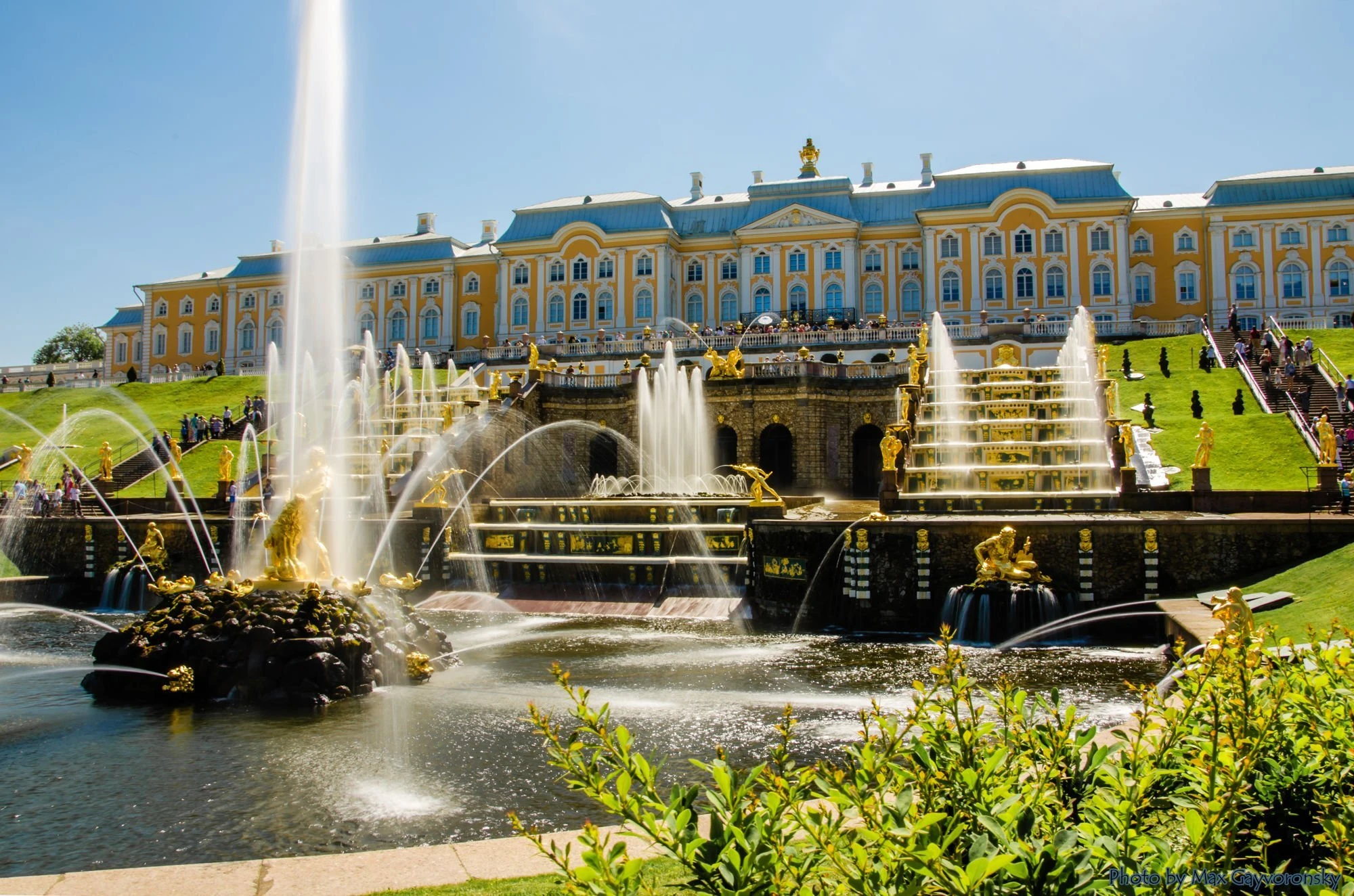 Дворец с фонтанами в санкт петербурге фото