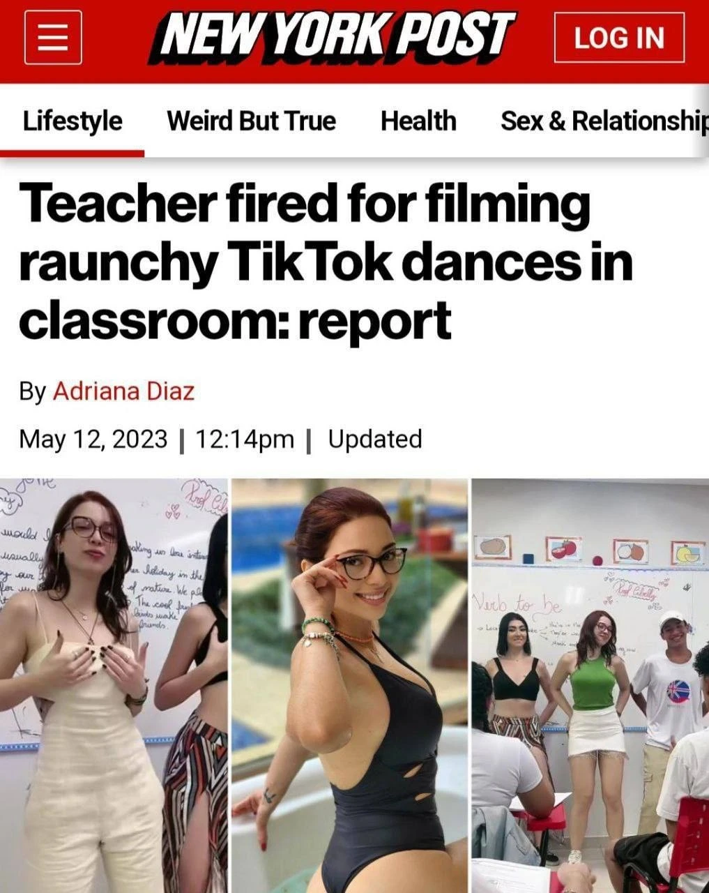 Контроверзиальный случай: Увольнение учительницы за непристойные танцы в классе для TikTok